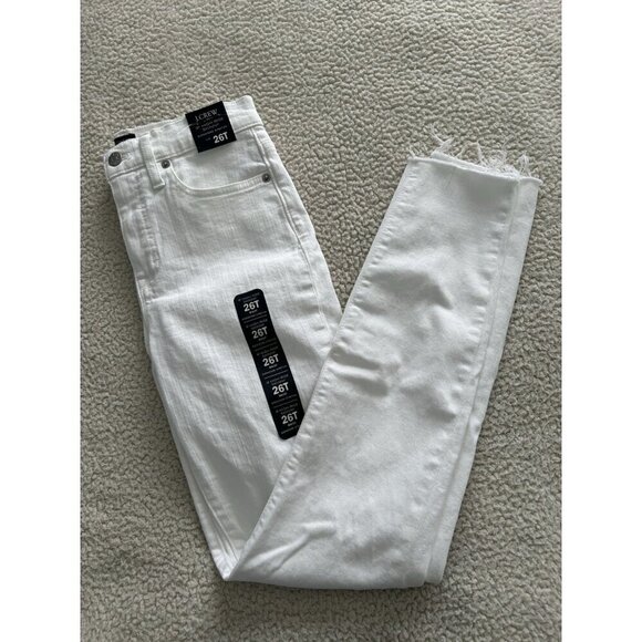 J.Crew $128 10" Toothpick Skinny Jean in Signature Stretch White Wash Sz 26Tall - Picture 10 of 16